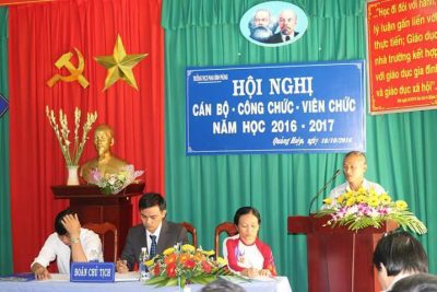 Hội nghị Cán bộ, công chức, viên chức năm học 2016-2017