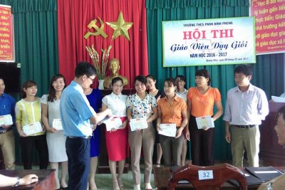 Hội thi giáo viên dạy giỏi cấp trường năm học 2016-2017