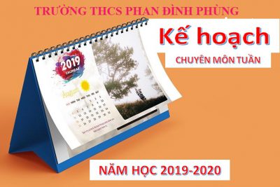 Kế hoạch hoạt động chuyên môn tuần 16 năm học 2019-2020