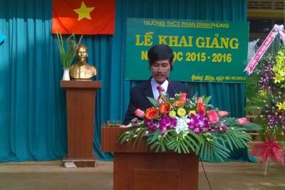 Trường THCS Phan Đình Phùng tổ chức Khai giảng năm học mới 2015-2016